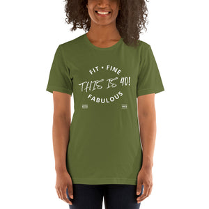 This is 40! Women's Birthday short sleeve t-shirt, 1983